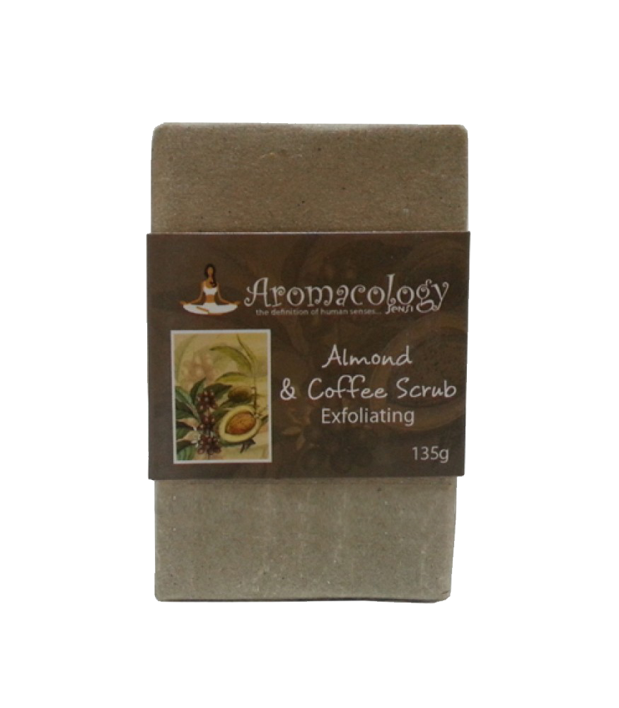 ALMOND COFFEE SCRUB BAR - Exfoliating ALMOND COFFEE SCRUB BAR - Exfoliating